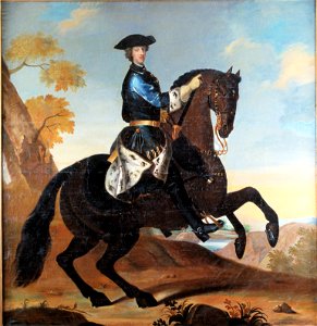 Karl XII at horse