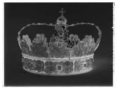 Karl X Gustavs begravningskrona - Livrustkammaren - 62448-negative