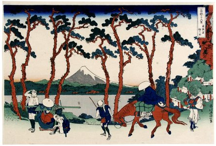 Katsushika Hokusai (1760-1849), Senju, Musashi provincie (1829-33)