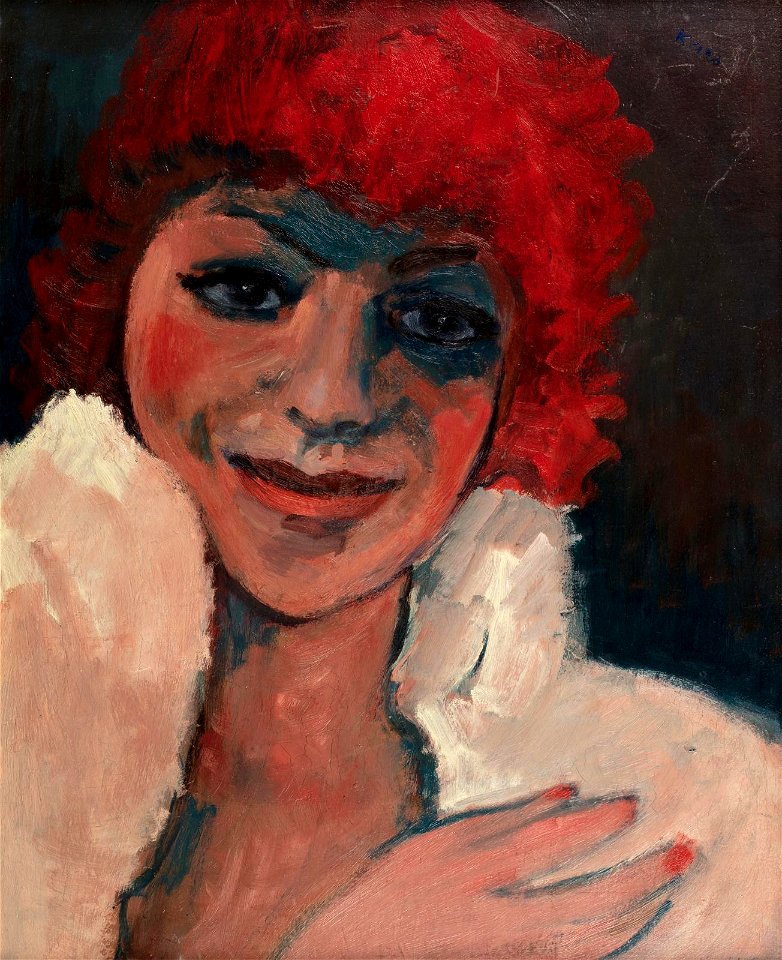 George Kars - Portrait de jeune femme aux cheveux roux