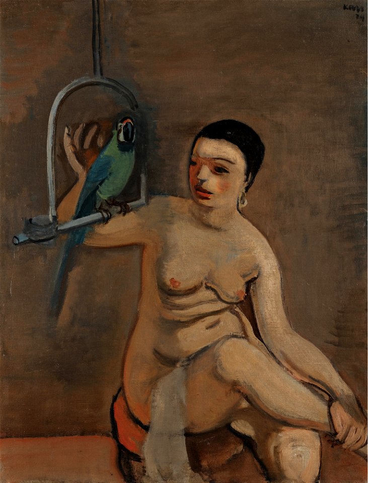 Georges Kars, Woman with parrot 1929