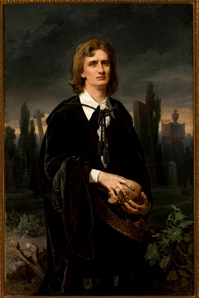 Karol Miller - Portrait of Wincenty Rapacki in the role of Hamlet - MP 5148 - National Museum in Warsaw