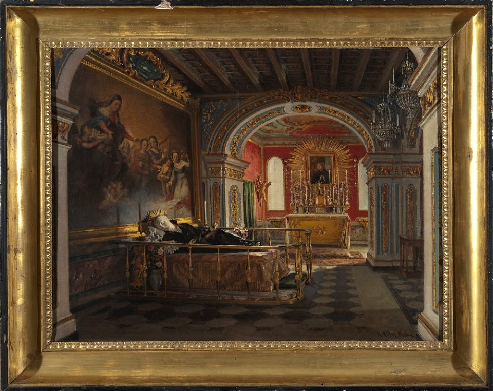 Karol Miller - Interior of the chapel of Saint Stanislaus Kostka in Rome - MP 654 MNW - National Museum in Warsaw