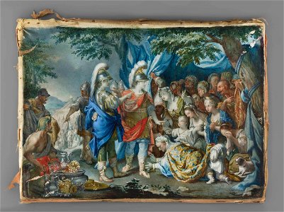 Karol (Charles) (1732-1812) Bechon - Aleksander Macedoński w obozie króla Dariusza