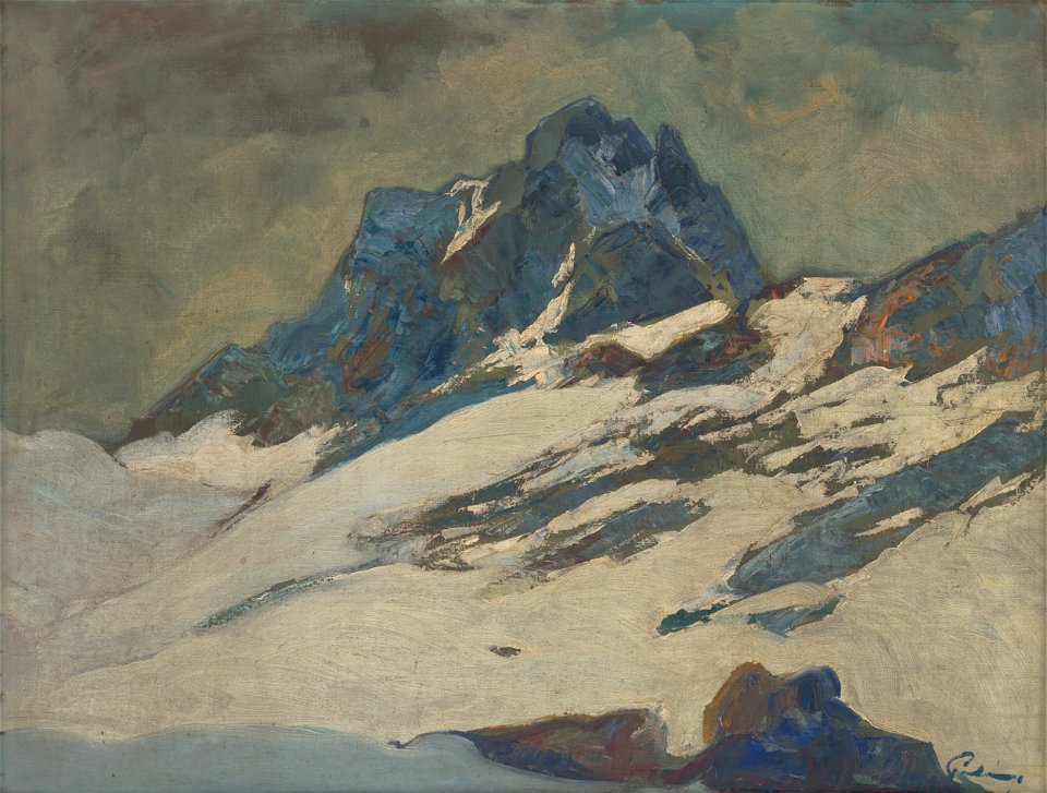 Karol Polónyi - Tatry v zime - O 5706 - Slovak National Gallery