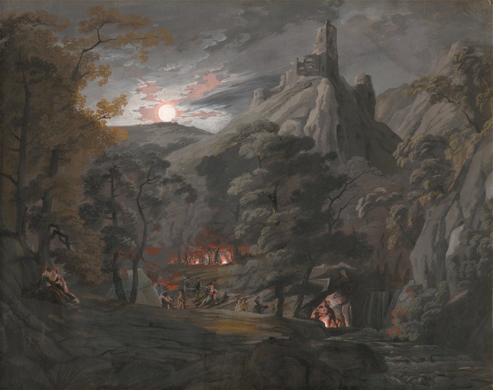 Karol Marko st. - Military Camp in the Forest - O 6445 - Slovak National Gallery