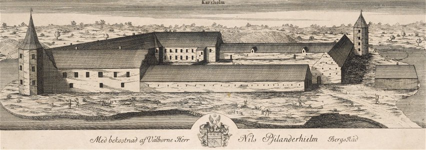 Karsholm Castle in 1680