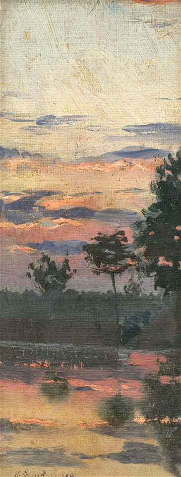 Karol Miloslav Lehotský - Study of an Early Evening Landscape - O 6301 - Slovak National Gallery