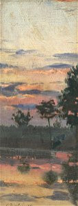 Karol Miloslav Lehotský - Study of an Early Evening Landscape - O 6301 - Slovak National Gallery