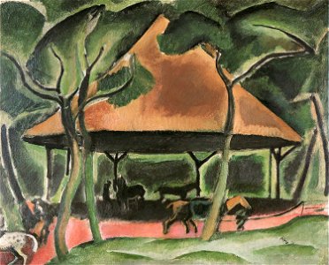 Georges Kars, Koně v Boulogneském lesíku, 1912