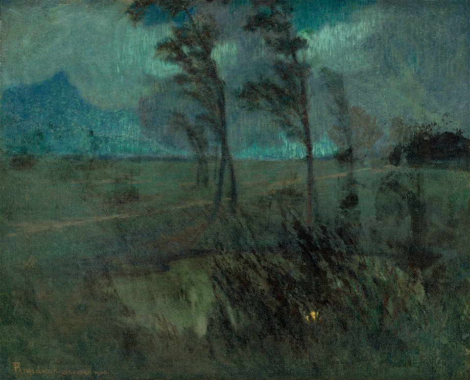 Karol Pongrácz - Krajina vo víchrici - O 2906 - Slovak National Gallery