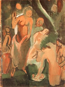 Georges Kars, Studie k obrazu Zachránění malého Mojžíše - Dcery faraonovy, 1921