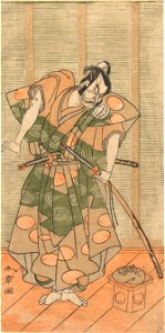 Acteur Otani Hiroemon III als schurk-Rijksmuseum RP-P-1954-564