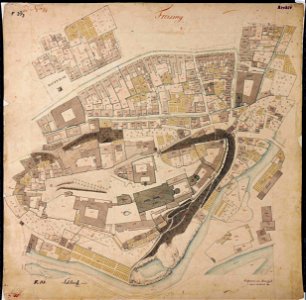 Karte Freising Süden&Domberg 1809