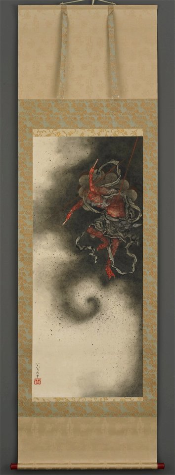 Katsushika Hokusai - Thunder God - Google Art Project