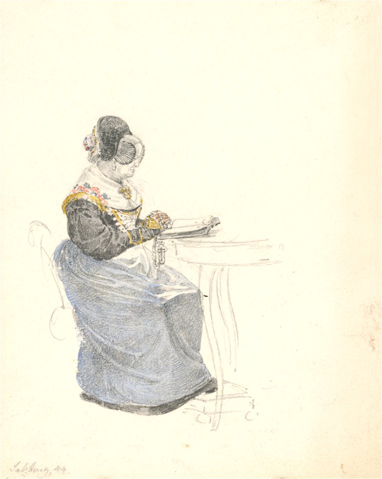 Karol Ľudovít Libay - Nad modlitebnou knihou - K 16159 - Slovak National Gallery