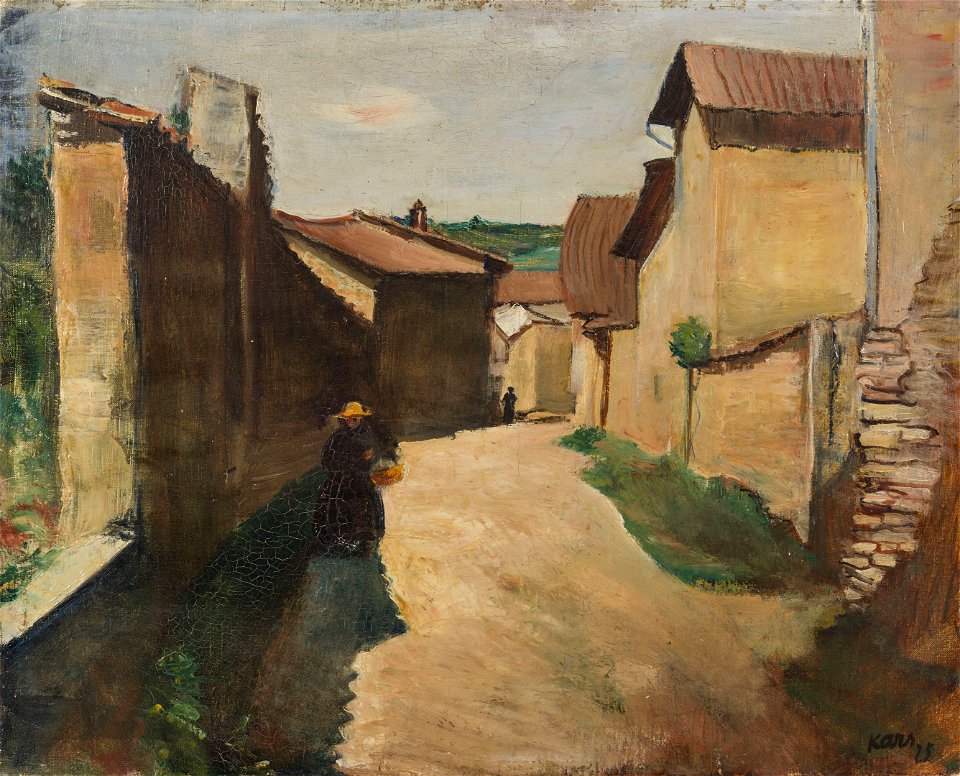 George Kars - Rue de village animé (1925)