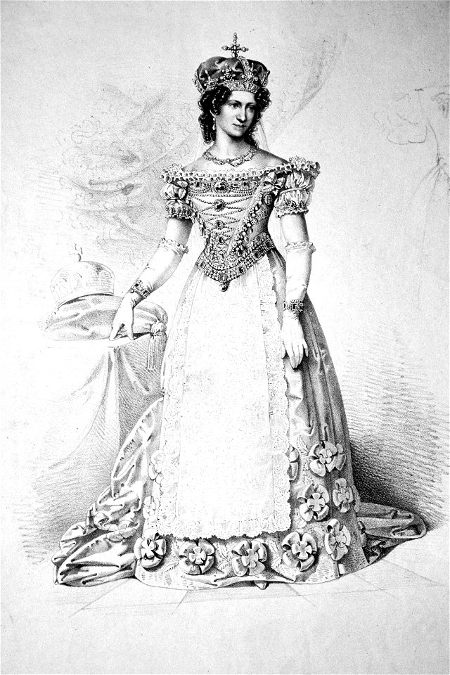 Karoline Auguste von Bayern Litho
