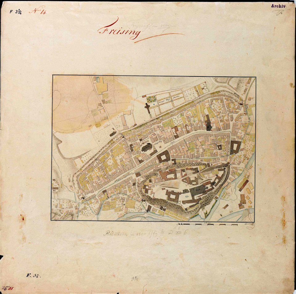 Karte Freising 1809