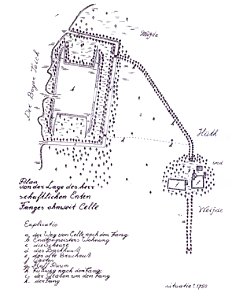 Karte Ententeich (1750)