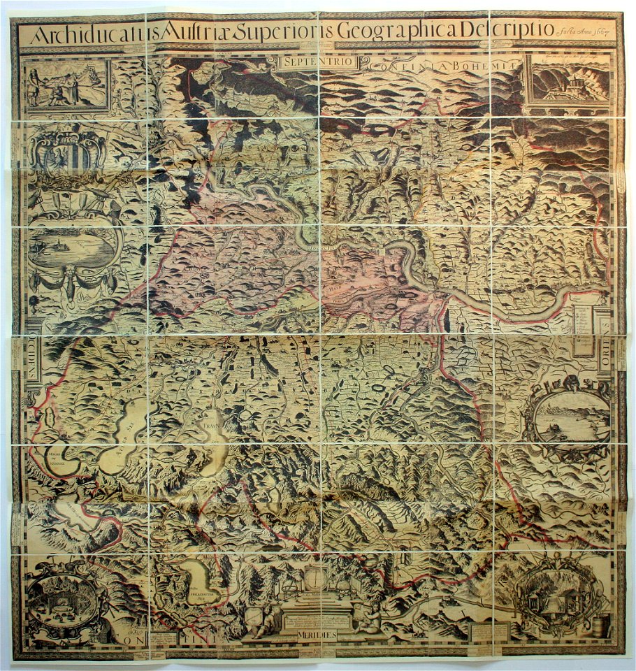 Karte von Oberösterreich (Vischer, 1667)