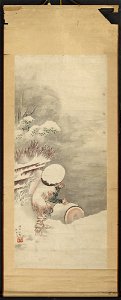 Katsushika Hokusai 葛飾北斎 - Winter Scene - y1944-63 - Princeton University Art Museum