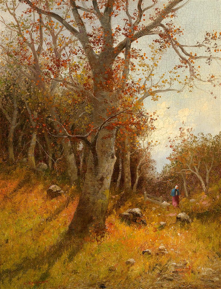 Kaufmann-Woman Gathering Brushwood