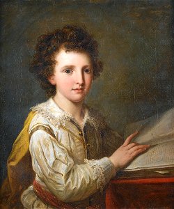 Portrait of William Heberden the Younger as a Boy by Angelika Kauffmann. Free illustration for personal and commercial use.