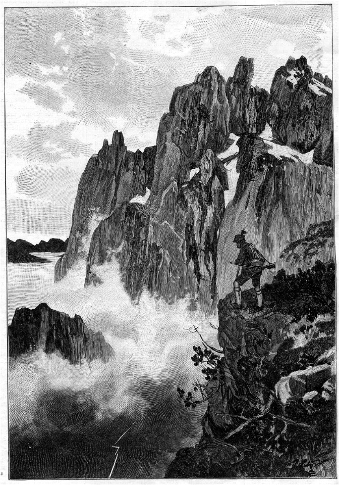 Kath Illustratie 1894 Boven het onweer, naar J.Schmitzberger