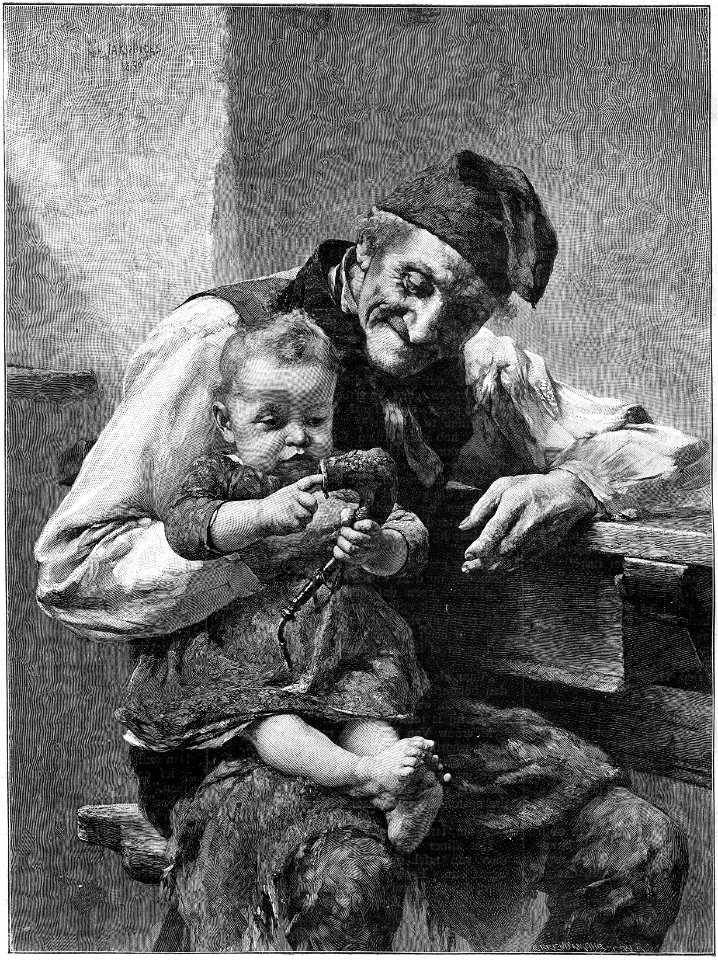 Kath Illustratie 1894 Grootvaders lieveling, naar G.Jakobides
