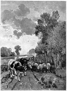 Kath Illustratie 1894 Zomeravond, naar Hermann Baisch