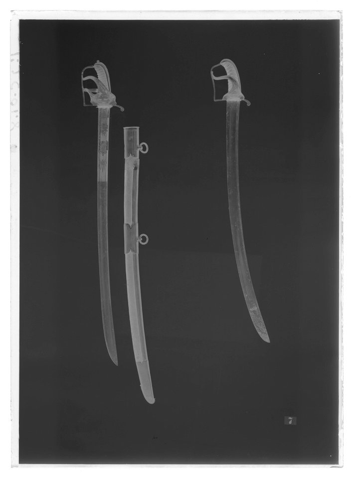 Kavalleriofficerssabel, Sverige ca 1750 - Livrustkammaren - 44364-negative