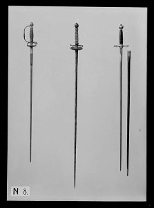 Kavaljersvärja (duellvapen), Frankrike, 1660-talet - Livrustkammaren - 43584