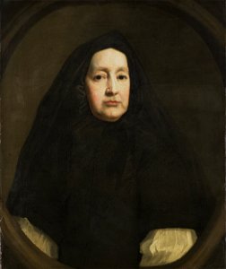 Katharine Elliot (gest 1688). 'Dresser' van Anne, duchess of York en 'first bedchamber woman' van Mary of Modena, respectievelijk de eerste en tweede vrouw van Jacobus II van Engeland Rijksmuseum SK-A-3303