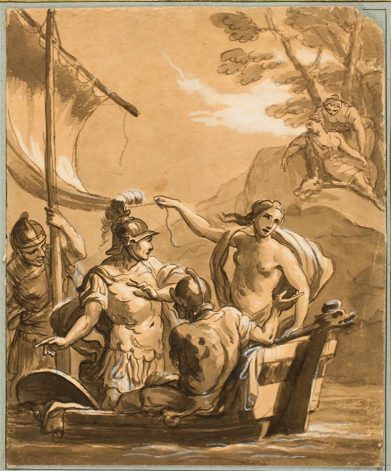 Kauffmann, Angelica (Tres soldados y un desnudo femenino en barca)