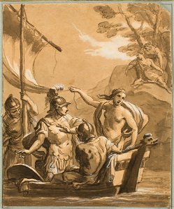 Kauffmann, Angelica (Tres soldados y un desnudo femenino en barca)