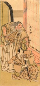 Acteurs Nakamura Nakazo I en Ichikawa Danjuro V als edellieden-Rijksmuseum RP-P-1954-565