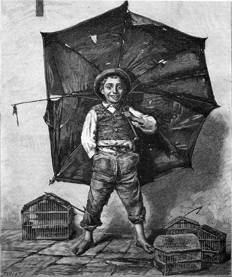 Kath. Illustratie 1894 Le petit marchand, par Georges Farlet