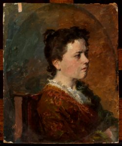 Kazimierz Alchimowicz - Portrait of a young woman, study - MP 3088 MNW - National Museum in Warsaw