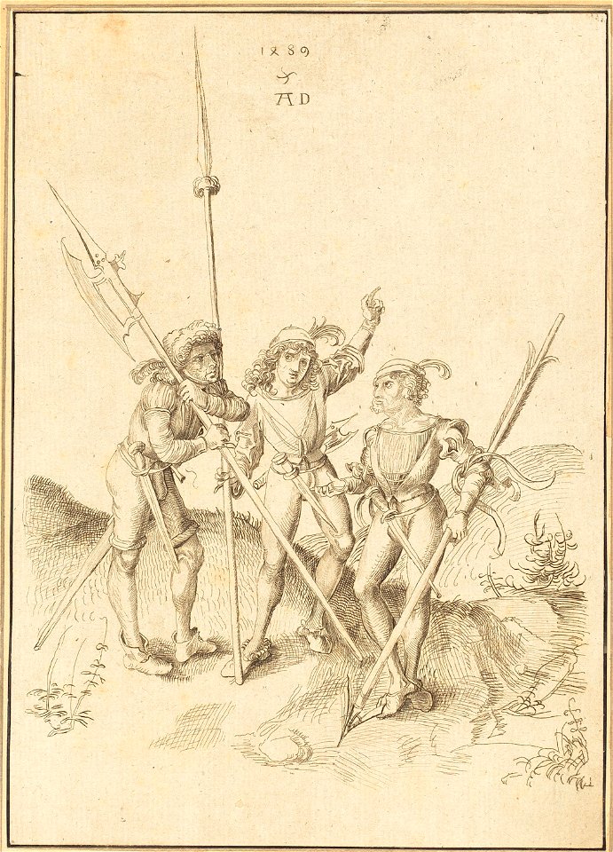 Katharina Prestel after Albrecht Dürer - Three Lansquenets