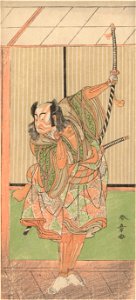Acteur Ichikawa Yaozo met lang zwaard-Rijksmuseum RP-P-1956-651