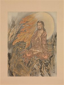 Kawanabe Kyōsai - Shakyamuni Conquering the Demons (Shaka Gōma-zu) - 14.76.61.51 - Metropolitan Museum of Art