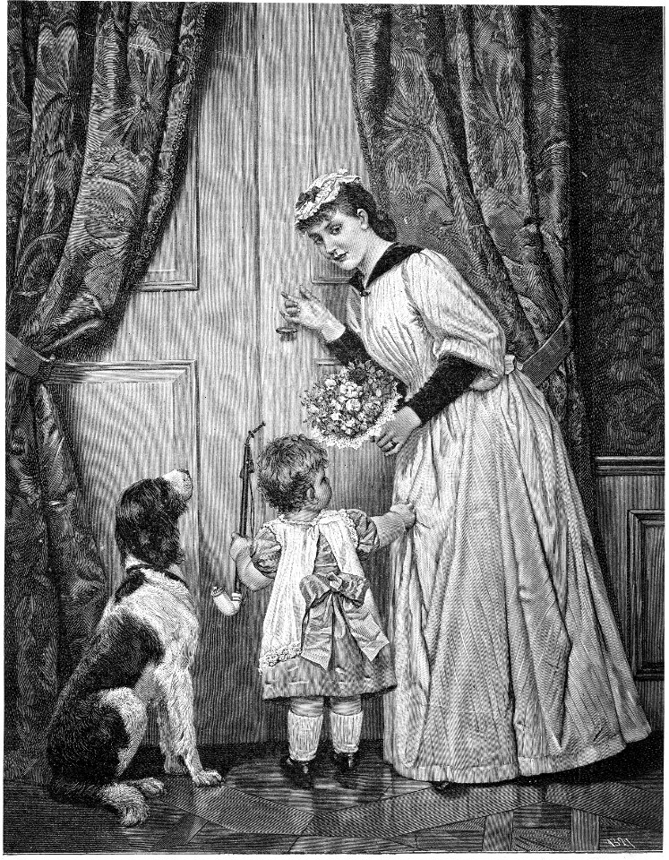 Kath. Illustratie 1894 Daddy's birthday, after R.Beyschlag