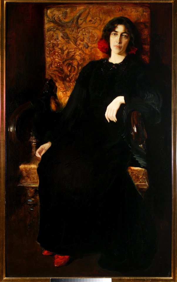 Kazimierz Stabrowski - Portrait of Julia Stabrowska née Janiszewska, artist’s wife - MP 385 - National Museum in Warsaw