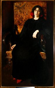 Kazimierz Stabrowski - Portrait of Julia Stabrowska née Janiszewska, artist’s wife - MP 385 - National Museum in Warsaw