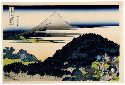 Katsushika Hokusai (1760-1849), Ronde pijnbomen van Aoyama (1829-33)