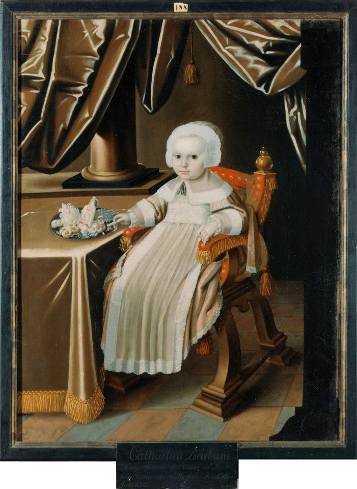 Katarina Barbara, 1650-1733, prinsessa av Baden-Durlach - Nationalmuseum - 14857