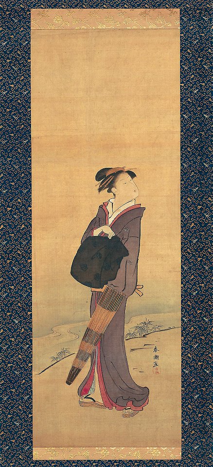 Katsukawa Shunchô - Girl on River Bank - 1939.1945 - Art Institute of Chicago