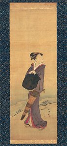Katsukawa Shunchô - Girl on River Bank - 1939.1945 - Art Institute of Chicago