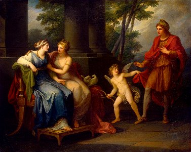 Angelica Kauffmann - Venus Induces Helen to Fall in Love with Paris - WGA12099
